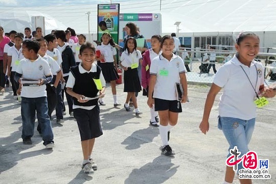 Niños  Cancún cambio climático entorno de vida 1