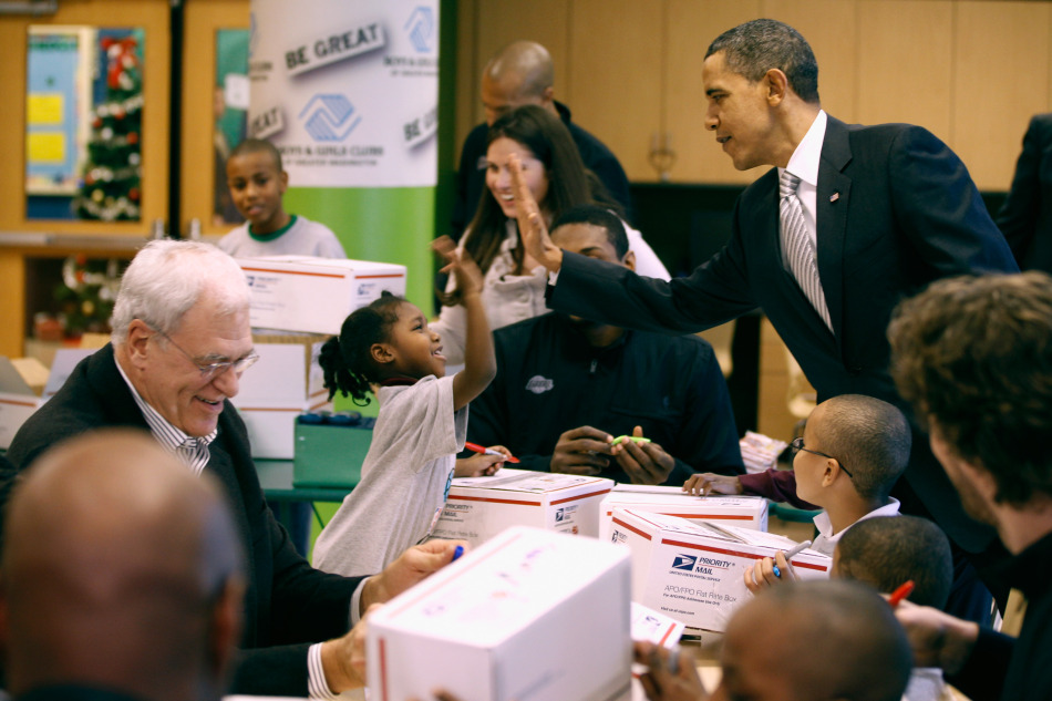 Obama se entrevista con L.A. Lakers