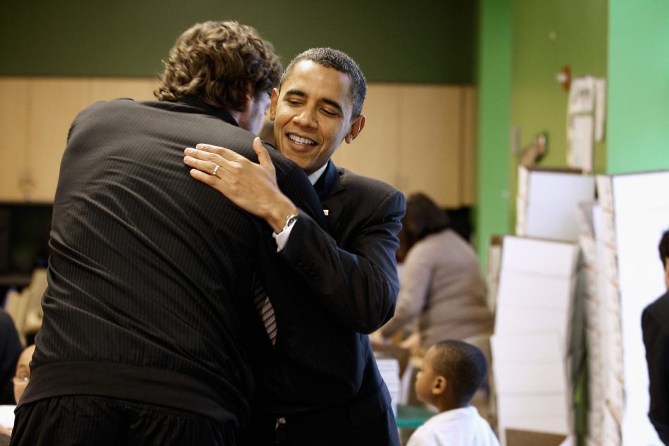 Obama se entrevista con L.A. Lakers