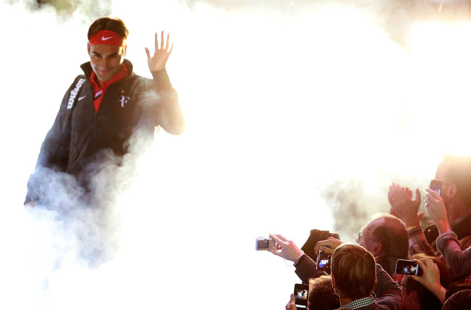 Nadal y Federer visten de lujo la Caja Mágica