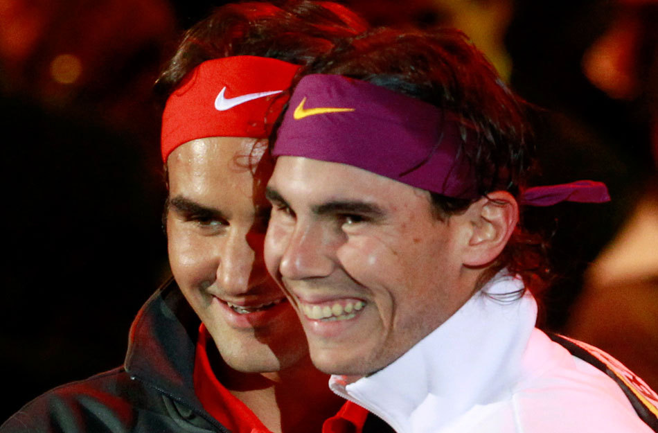 Nadal y Federer visten de lujo la Caja Mágica