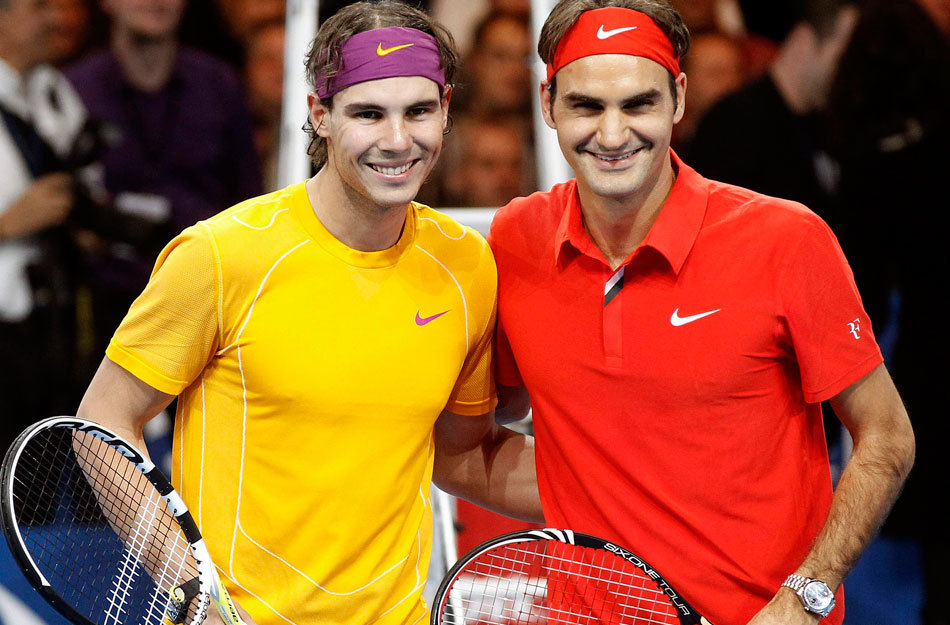 Nadal y Federer visten de lujo la Caja Mágica