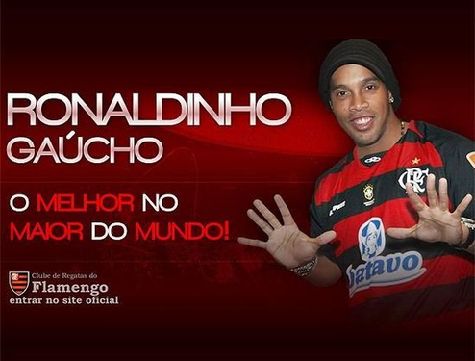 Flamengo prepara fiesta para presentación oficial de Ronaldinho