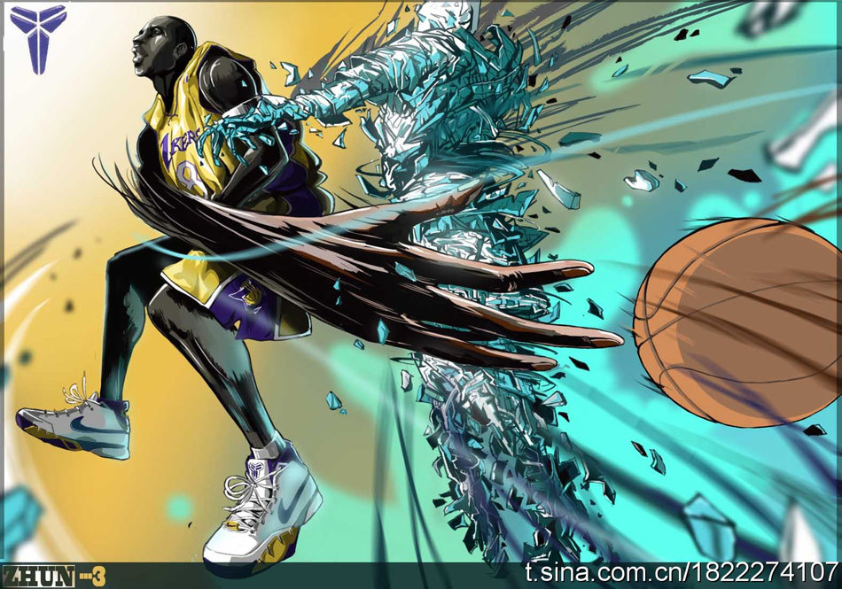 Viñetas de los estrellas brillantes de NBA