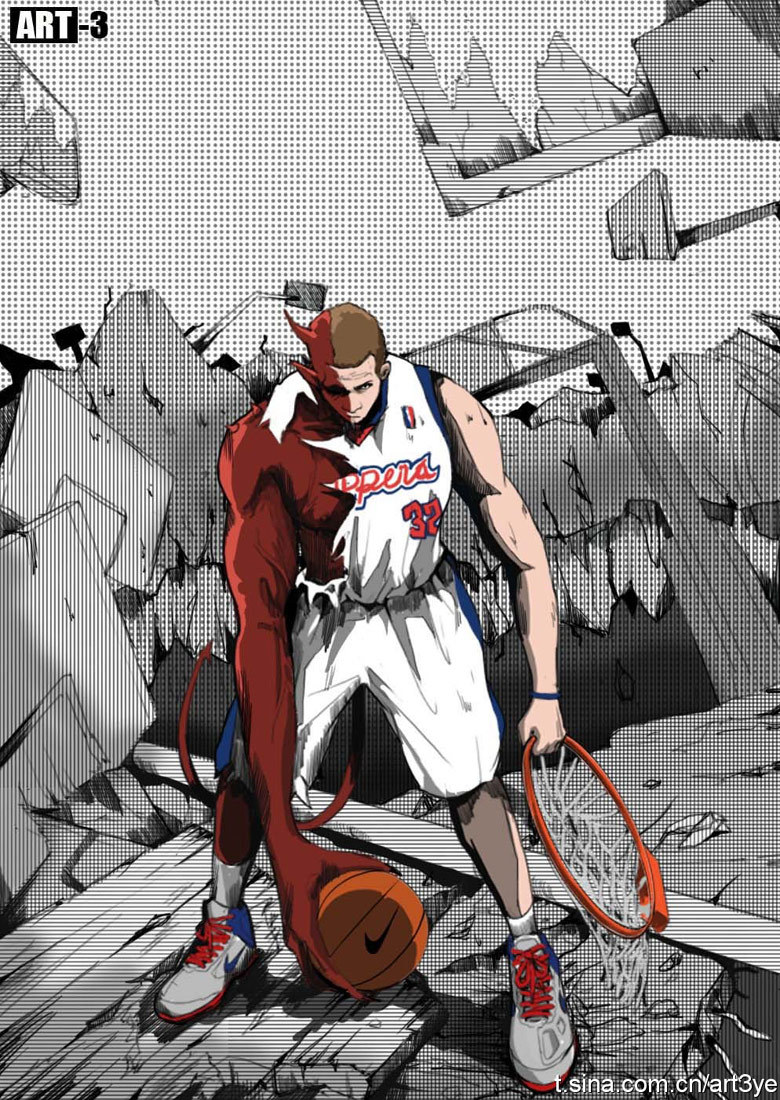 Viñetas de los estrellas brillantes de NBA