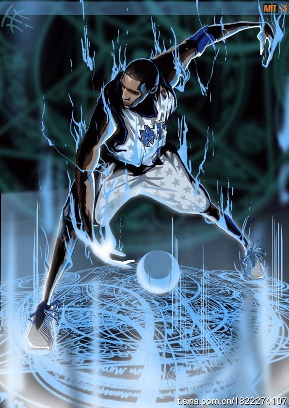 Viñetas de los estrellas brillantes de NBA