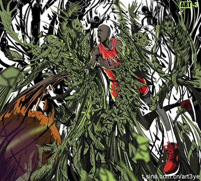 Viñetas de los estrellas brillantes de NBA