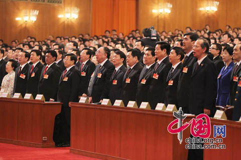 Wen Jiabao IV Sesión XI Asamblea Popular Nacional China 2011 2