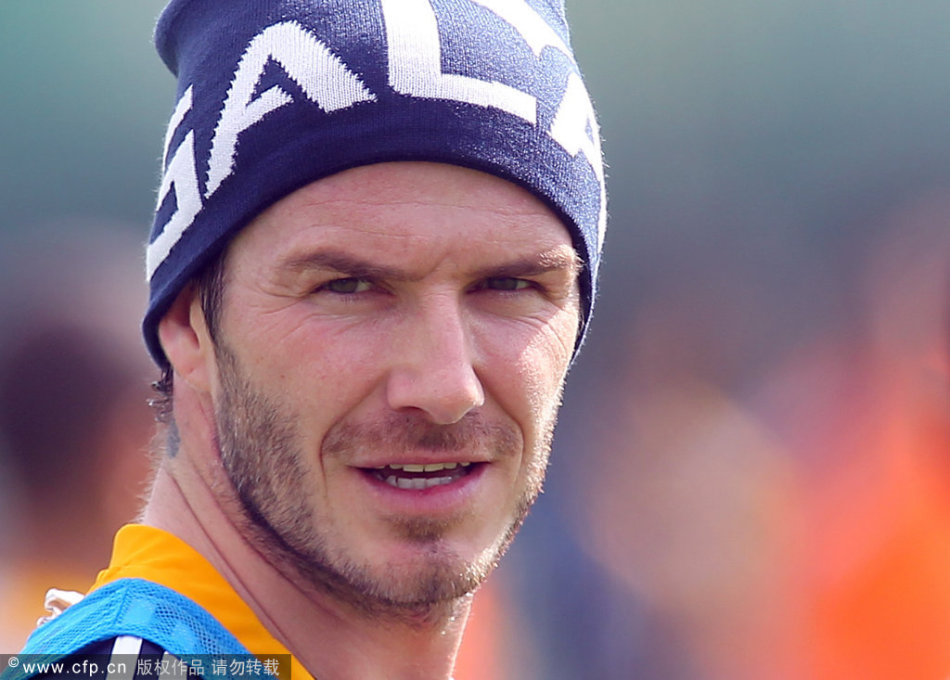 Las distintas gorras de David Beckham