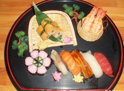 comida, alimentación más peligro, sushi