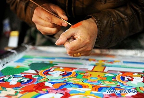 Thangka-pintura-religiosa-tibetanas -Tíbet 1