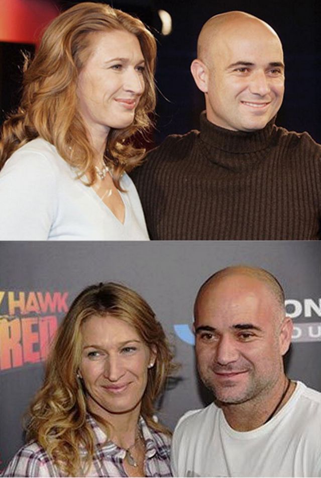 Los novios de tenistas más enamorados del mundo--Andre Agassi y su novia Stefanie Maria Graf