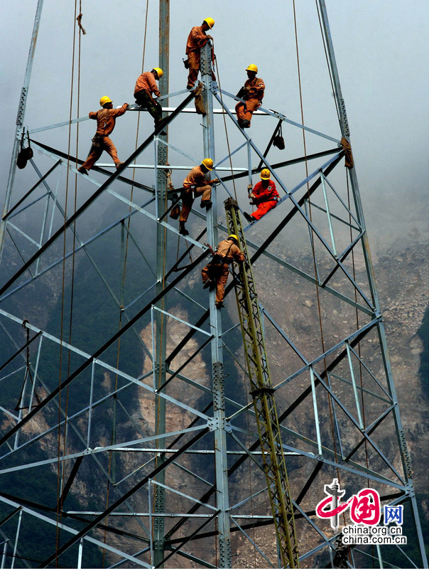 Wenchuan construímos nueva casa manos propias 8