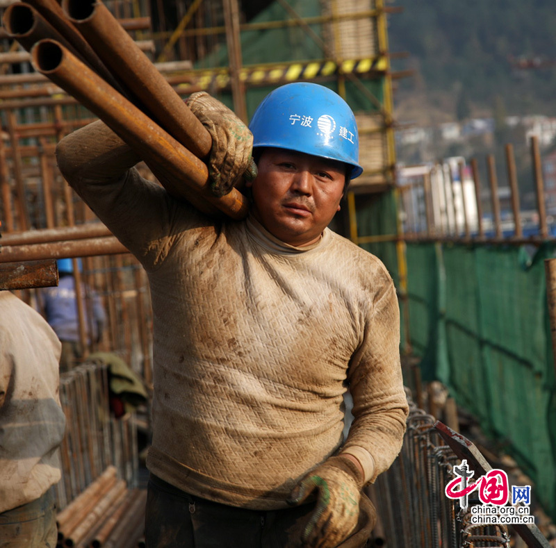 Wenchuan construímos nueva casa manos propias 19