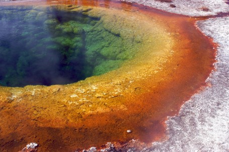 Morning Glory pool, pozo de agua caliente que puede cambiar colores