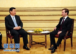 Xi Jinping-China y Rusia-Medvedev