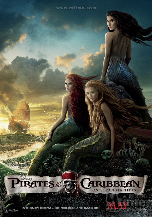 Las sirenas sexys en la película Piratas del Caribe 4