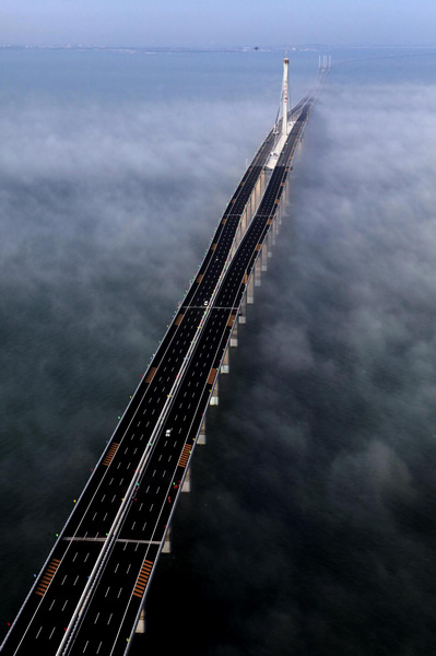 China más largo puente sobre el mar del mundo 1