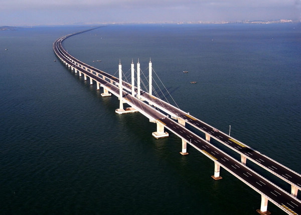 China más largo puente sobre el mar del mundo 3