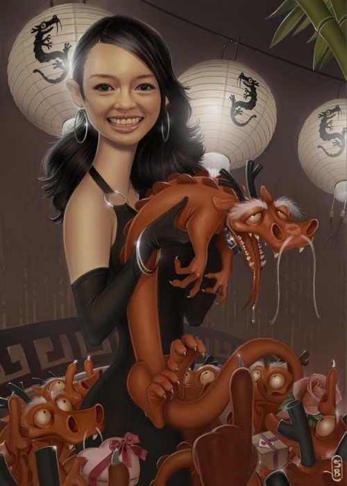 Imágenes gráficos de las mujeres sexys por ordenador