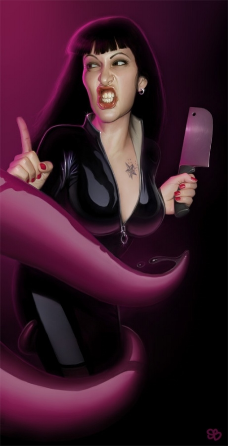 Imágenes gráficos de las mujeres sexys por ordenador