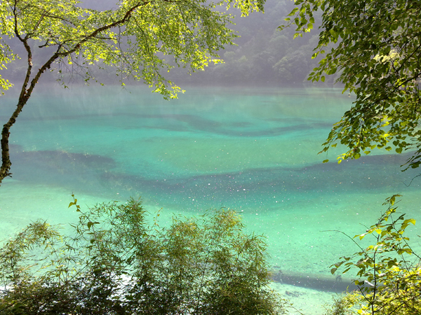 Verano Jiuzhaigou paraíso aguas turquesa 23