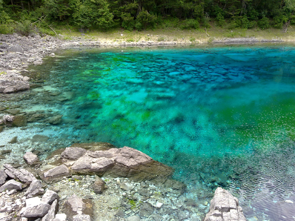 Verano Jiuzhaigou paraíso aguas turquesa 7