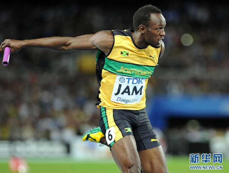Usain Bolt-atletismo-deportes-relevos-mundiales-Daegu-relevos-record mundial2