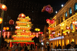 Iluminan linternas en Macao con motivo del Festival de Medio Otoño