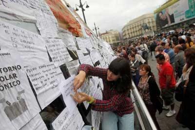 España registra la mayor tasa de paro de su historia