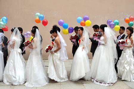 Boda en grupo gratuito en el este de China