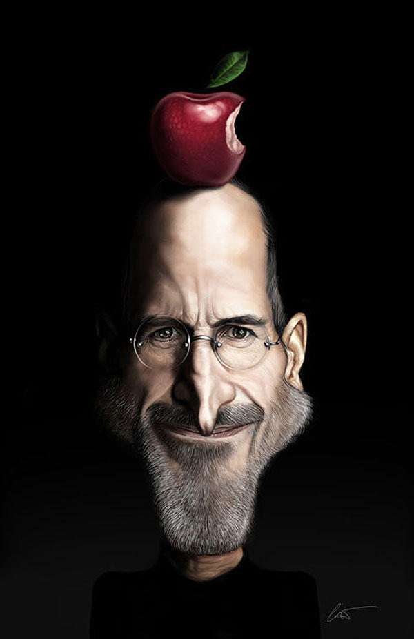 Caricaturas de Steve Jobs: ¡adiós, nuestro artista!