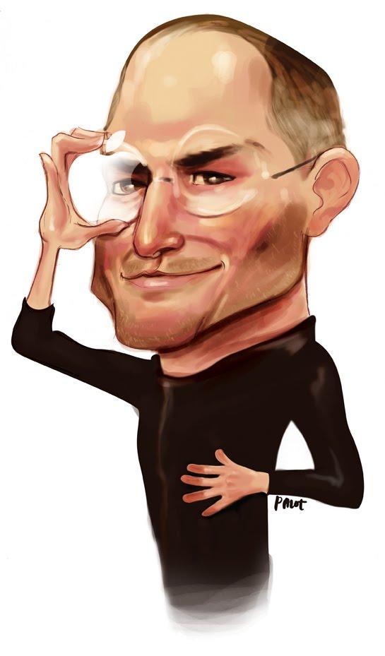 Caricaturas de Steve Jobs: ¡adiós, nuestro artista!