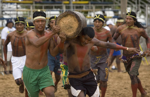 Brasil, deporte, indígenas, tribus, Amazonia, Juegos Nacionales