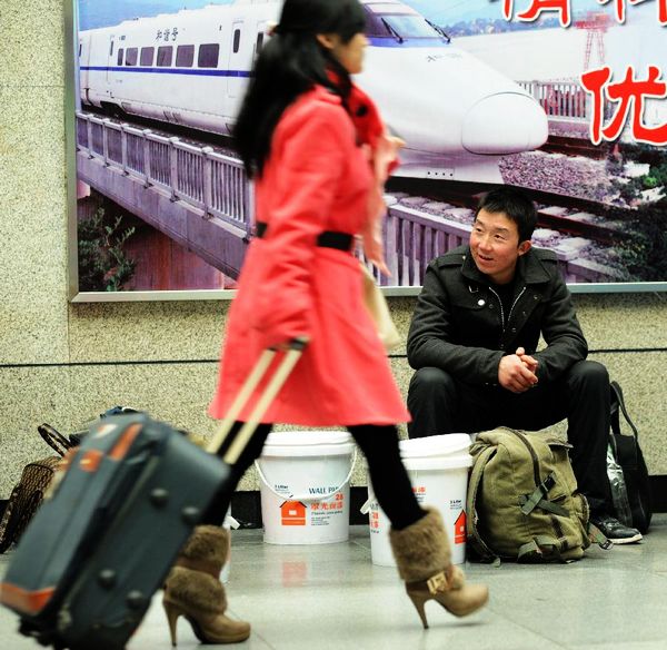 China, sociedad, transporte, Chunyun, Año Nuevo Chino, ferrocarril, temporada alta, migración