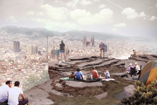 rascacielo para escaladores centro Barcelona 1