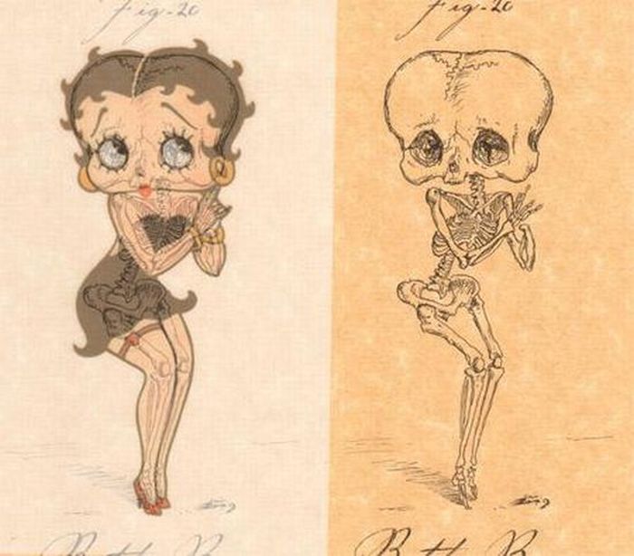 Estrellas de dibujos animados en el esqueleto 2