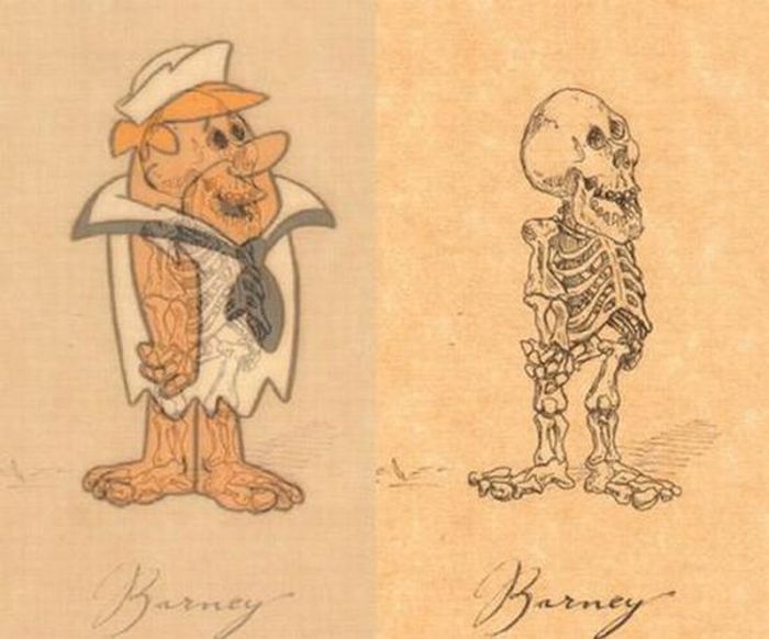 Estrellas de dibujos animados en el esqueleto 4
