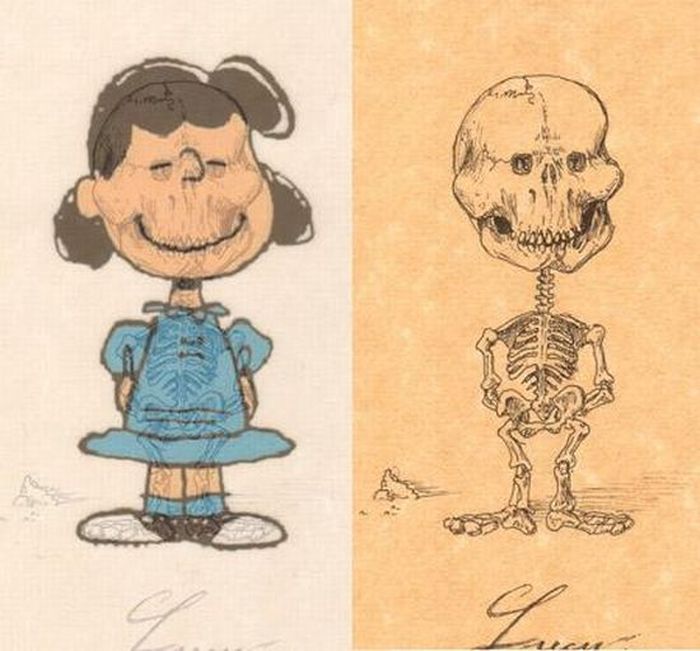 Estrellas de dibujos animados en el esqueleto 5