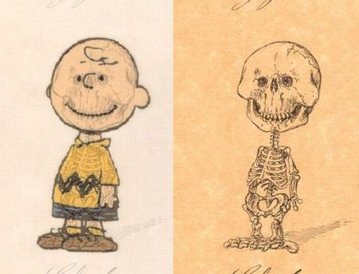 Estrellas de dibujos animados en el esqueleto 8