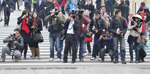 Periodistas en las dos sesiones