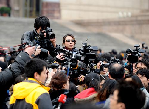 Periodistas en las dos sesiones