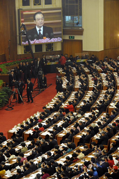 delegados de la APN ,Premier chino Wen Jiabao , China,