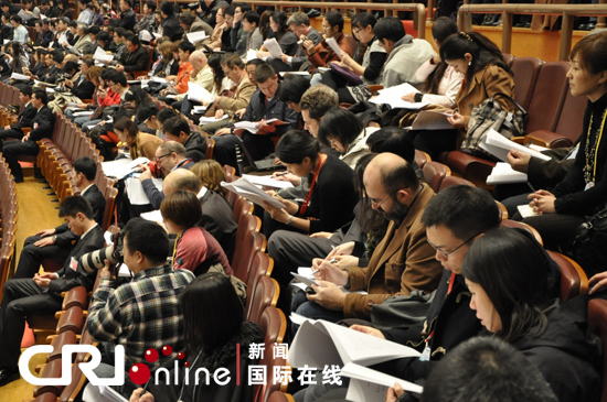 periodistas extranjeros ,dos sesiones , China