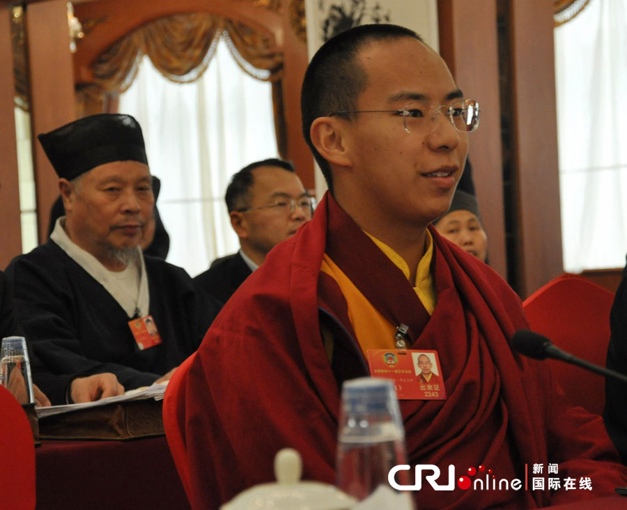 XI Panchen Lama se participa en las dos sesiones chinas