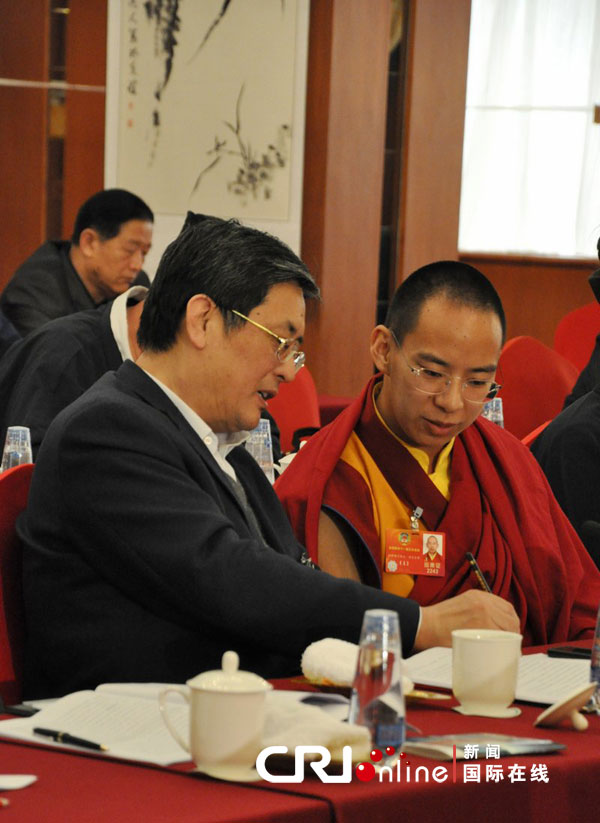 XI Panchen Lama se participa en las dos sesiones chinas