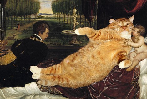 gato gordo,la pintura famosa , obra famosa, arte, cultura, ocio, animal