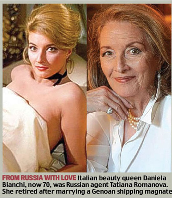 Chicas de James Bond de las películas del agente 007, pasado y actual