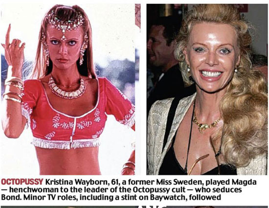 Chicas de James Bond de las películas del agente 007, pasado y actual