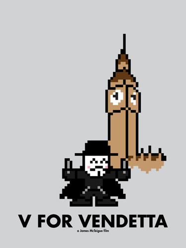 ¿Conoces los carteles de películas famosas en versión de masaicos?